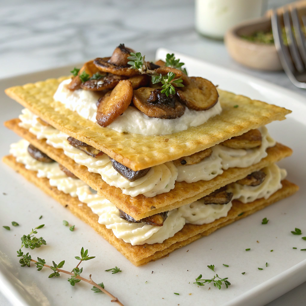 Feta & Mushroom Brunch Squares Recipe - Recipe Image