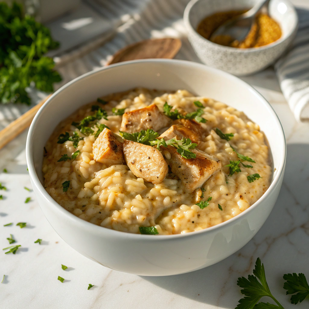 Creamy Chicken and Rice Casserole Recipe - Recipe Image