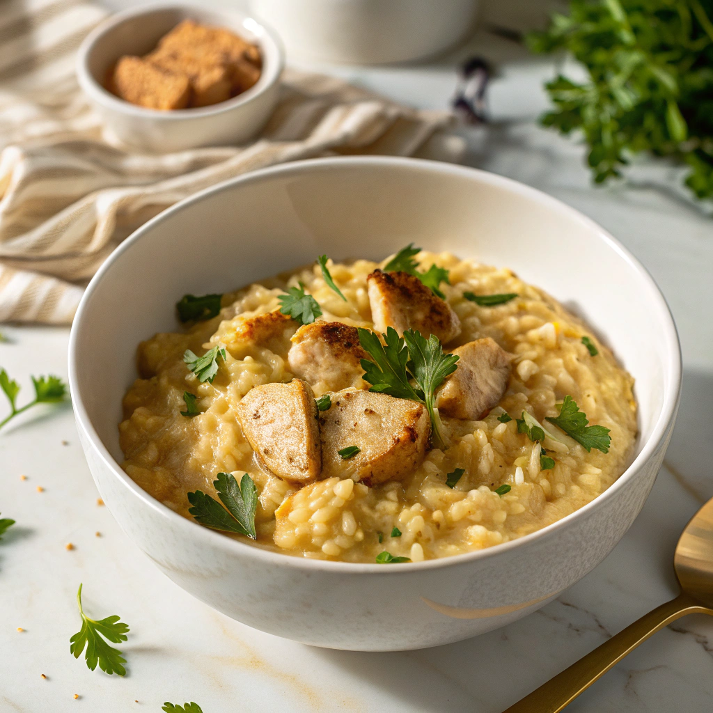 Creamy Chicken and Rice Casserole Recipe - Recipe Image