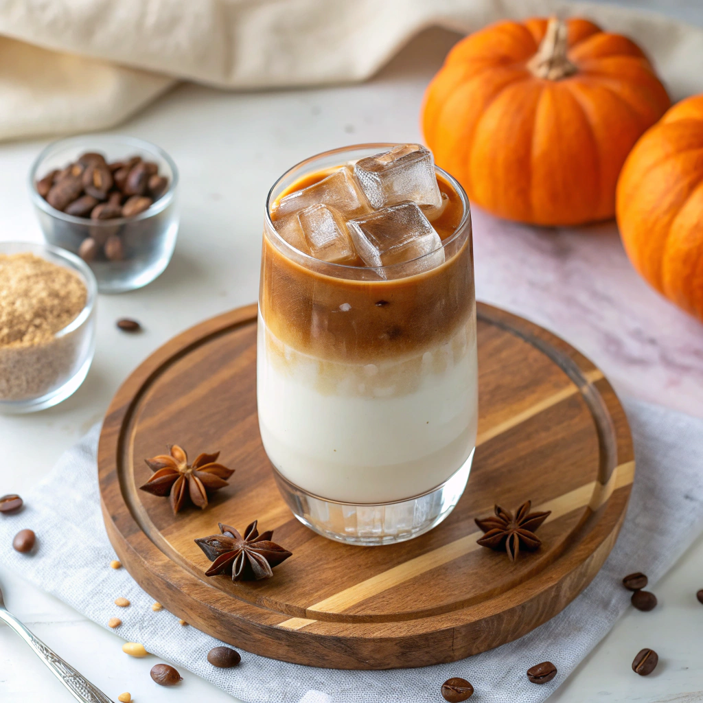 Iced Pumpkin Cream Chai Tea Latte (Starbucks Copycat) Recipe - Recipe Image