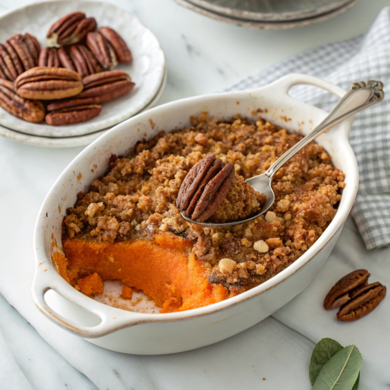 Sweet Potato Casserole with Pecan Streusel Recipe
