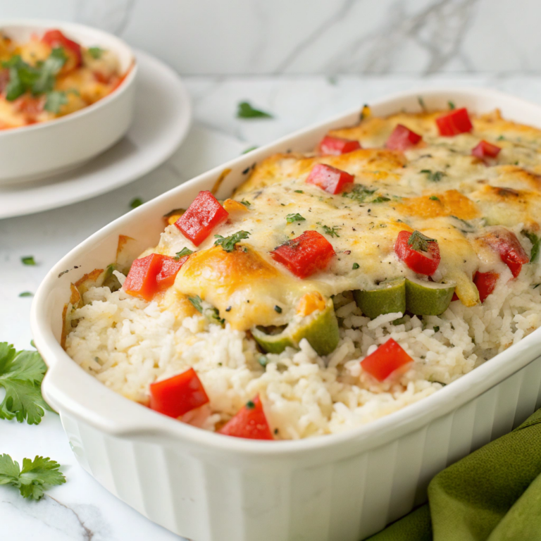 Cheesy Chicken Fajita Casserole Recipe