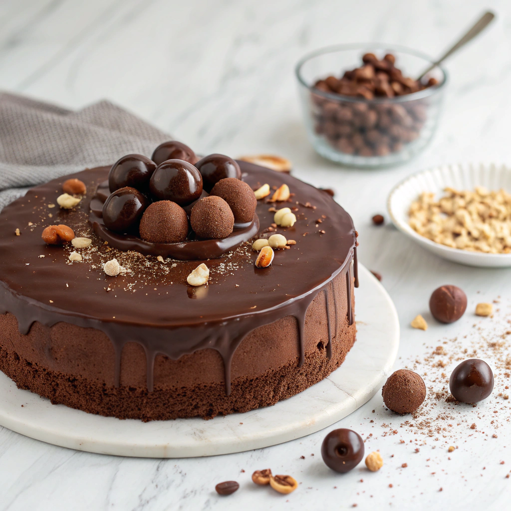 Chocolate Hazelnut Cake Recipe - Recipe Image