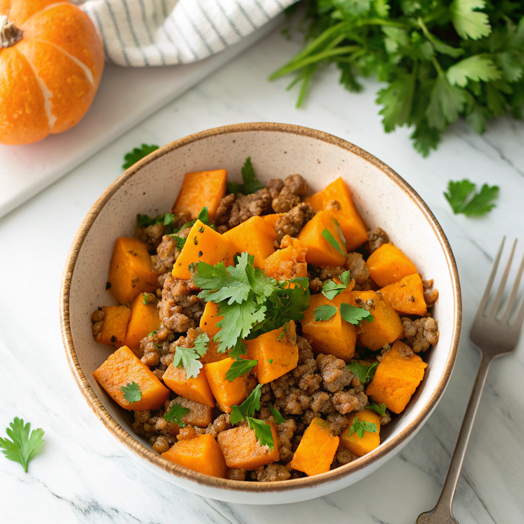 Ground Turkey and Sweet Potato Skillet Delight Recipe - Recipe Image