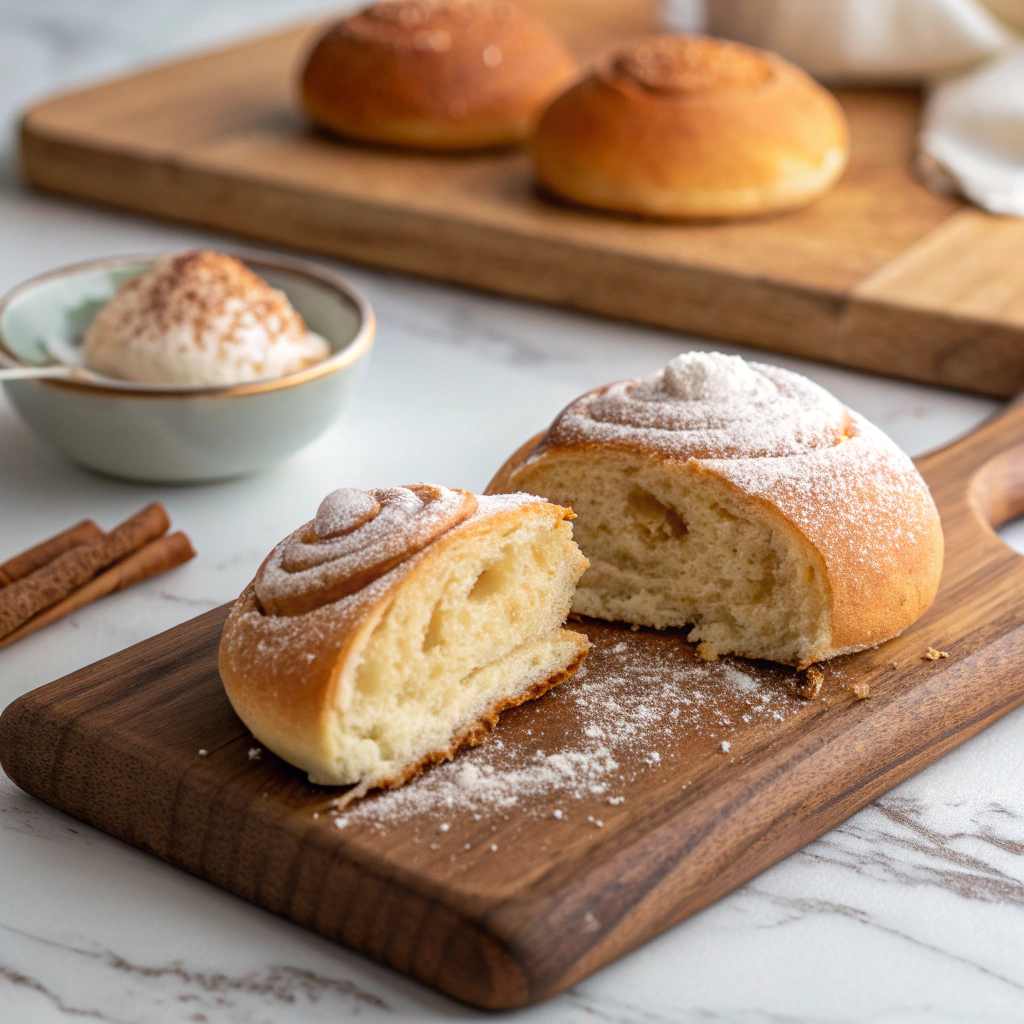 Mexican Sweet Bread with Vanilla and Chocolate Toppings Recipe - Recipe Image