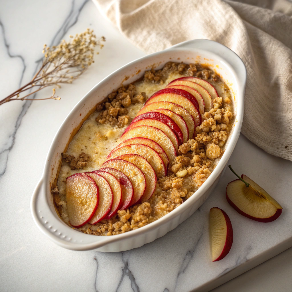 Old-Fashioned Apple and Cheese Casserole Recipe - Recipe Image