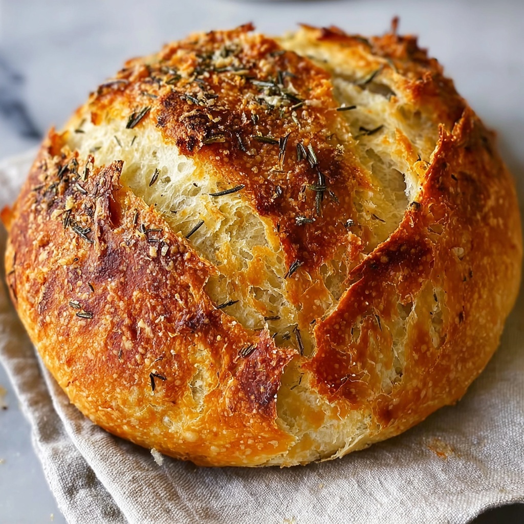Garlic Parmesan Herb Bread Recipe - Recipe Image