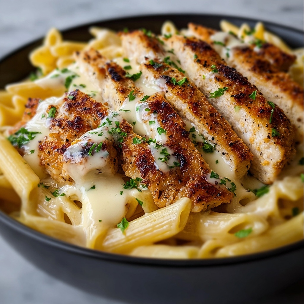 Crispy Chicken Alfredo Bliss Recipe - Recipe Image