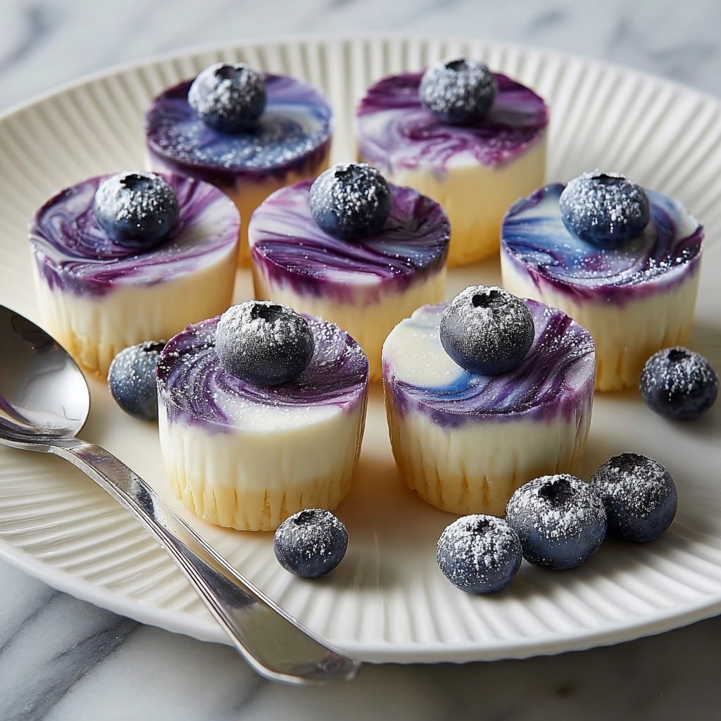 Blueberry Swirl Yogurt Bites: A Healthy & Delicious Recipe - Recipe Image