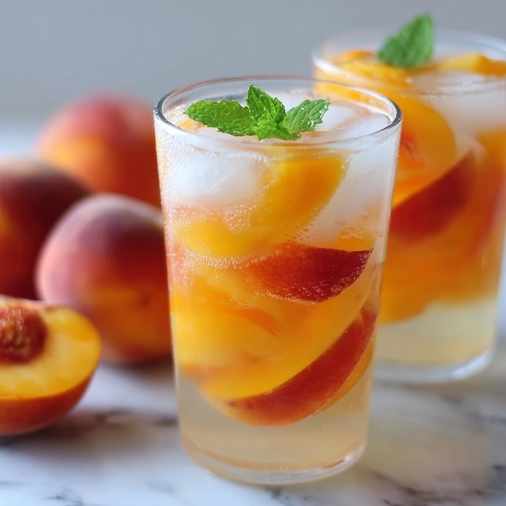 Refreshing Peach Lemonade Recipe - Recipe Image