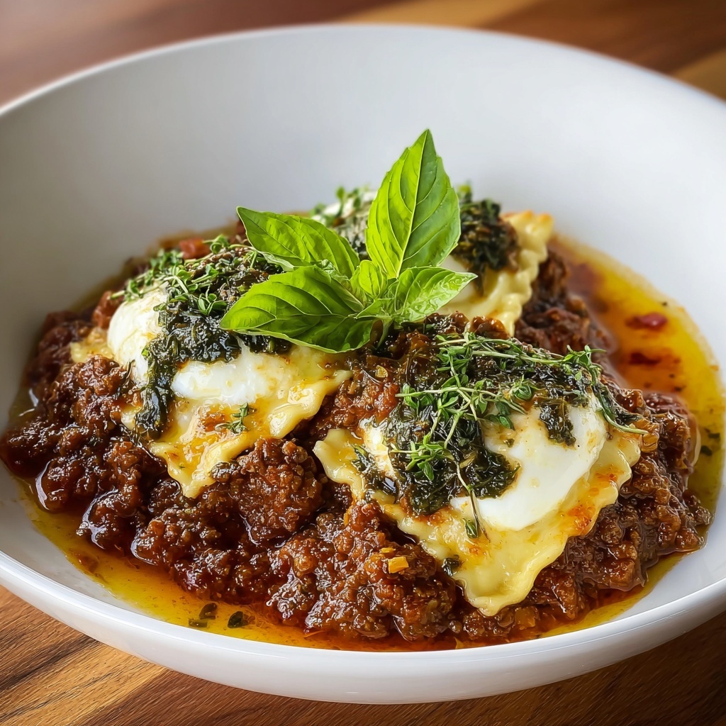 Savory Italian Baked Lasagna Soup Recipe - Recipe Image