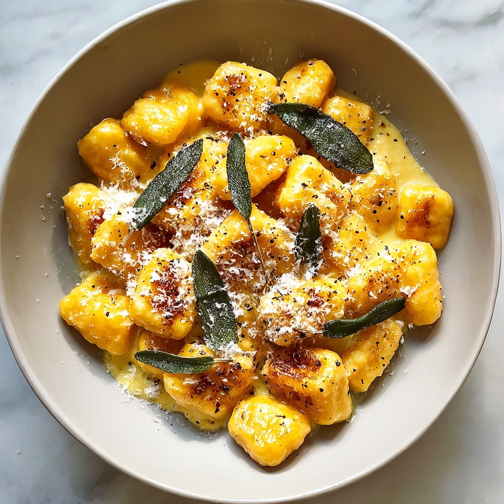 Creamy Pumpkin Gnocchi with Sage and Parmesan Recipe - Recipe Image