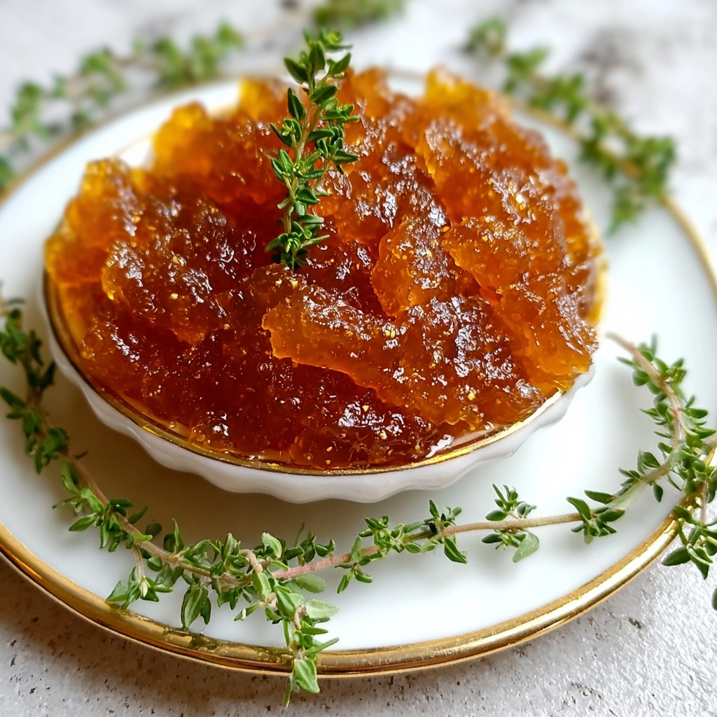 Homemade Apple Thyme Jam Recipe - Recipe Image