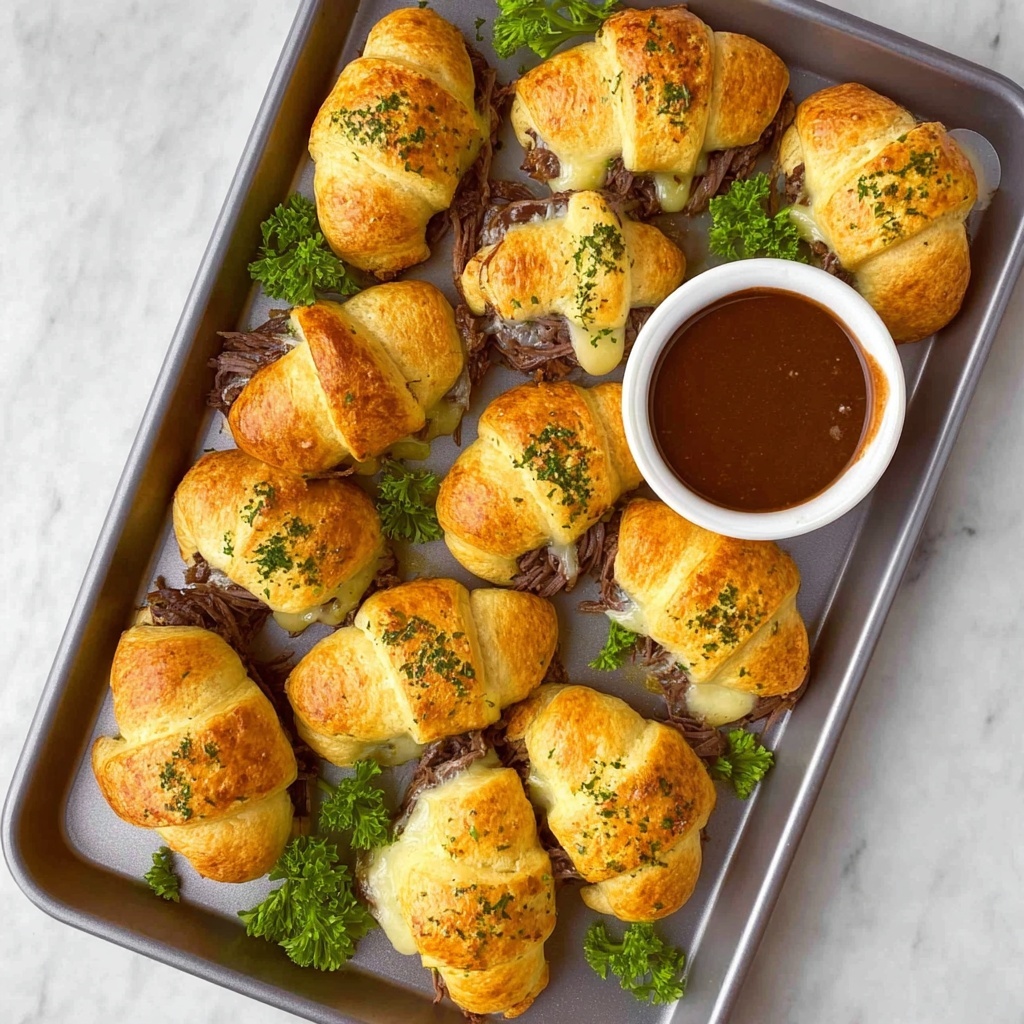 French Dip Crescent Rolls Recipe - Recipe Image