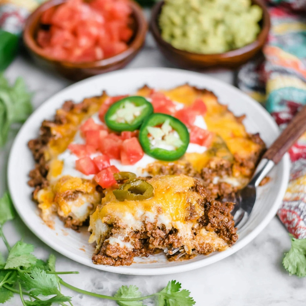 Creamy Burrito Casserole Recipe - Recipe Image