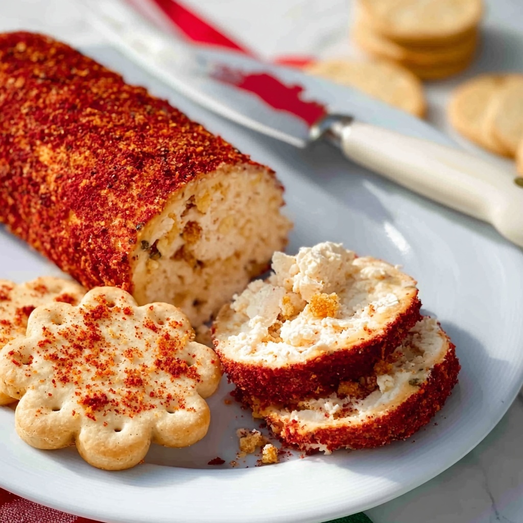 Cheese Log with Chili Powder and Paprika Coating Recipe - Recipe Image