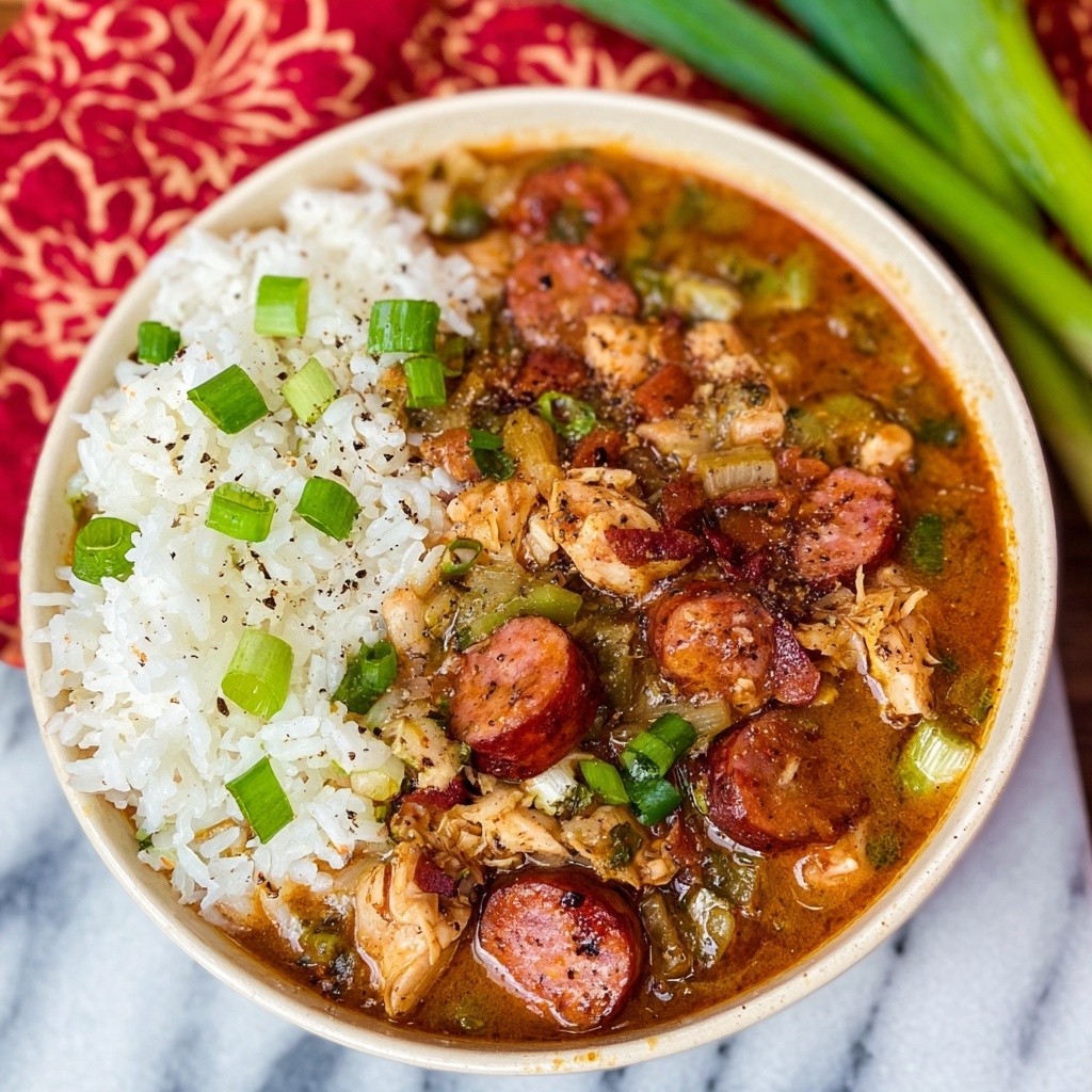Chicken and Sausage Gumbo Recipe - Recipe Image