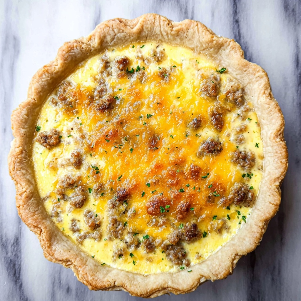 Sausage and Cream Cheese Quiche Recipe - Recipe Image