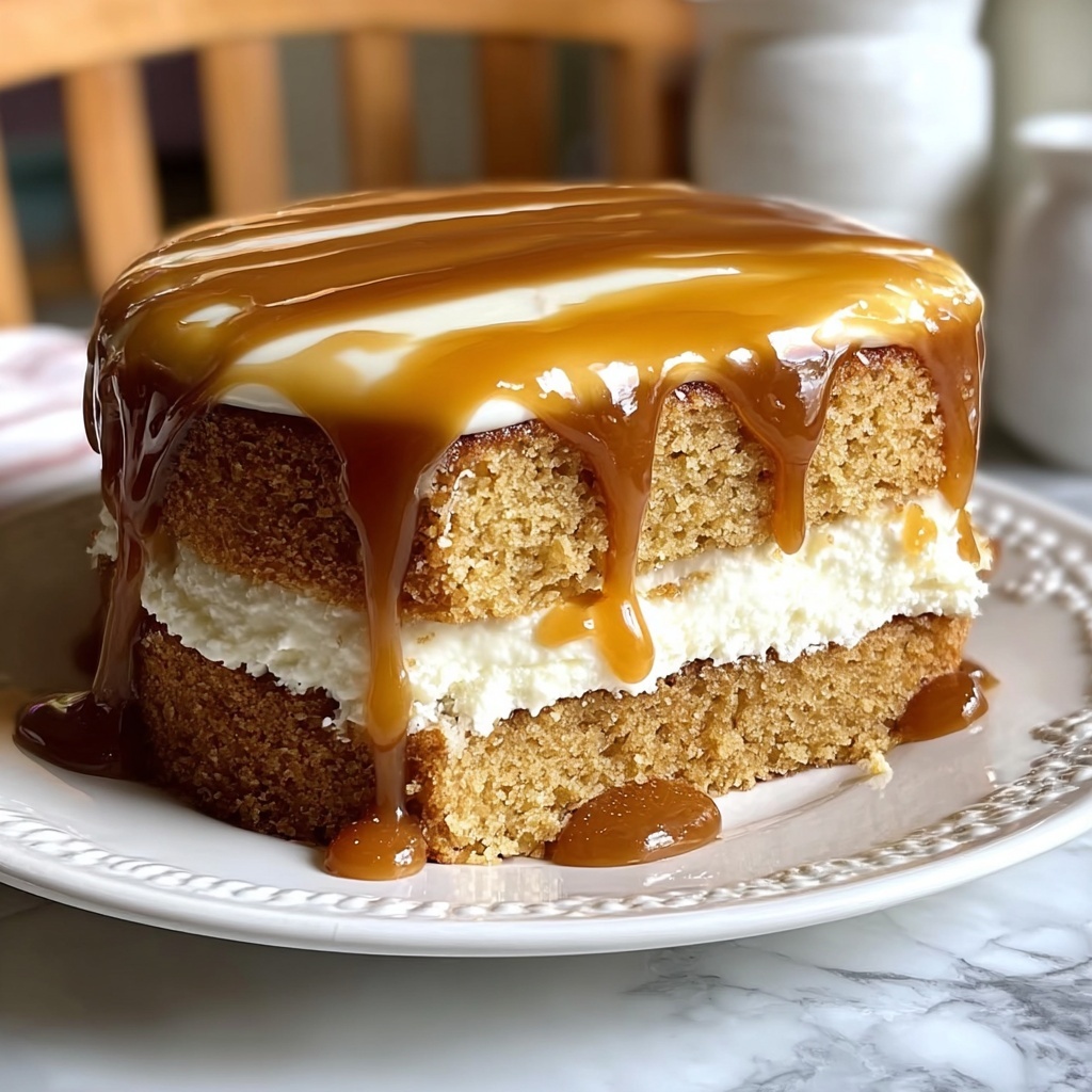 Creamy Caramel Layer Cake Recipe - Recipe Image