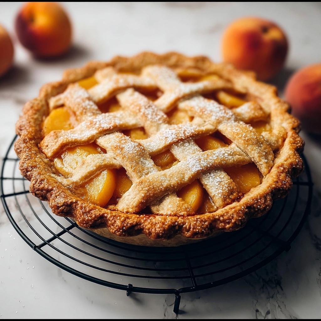 Best Peach Pie Recipe Ever – A Foolproof, Irresistible Dessert You’ll Love Recipe - Recipe Image