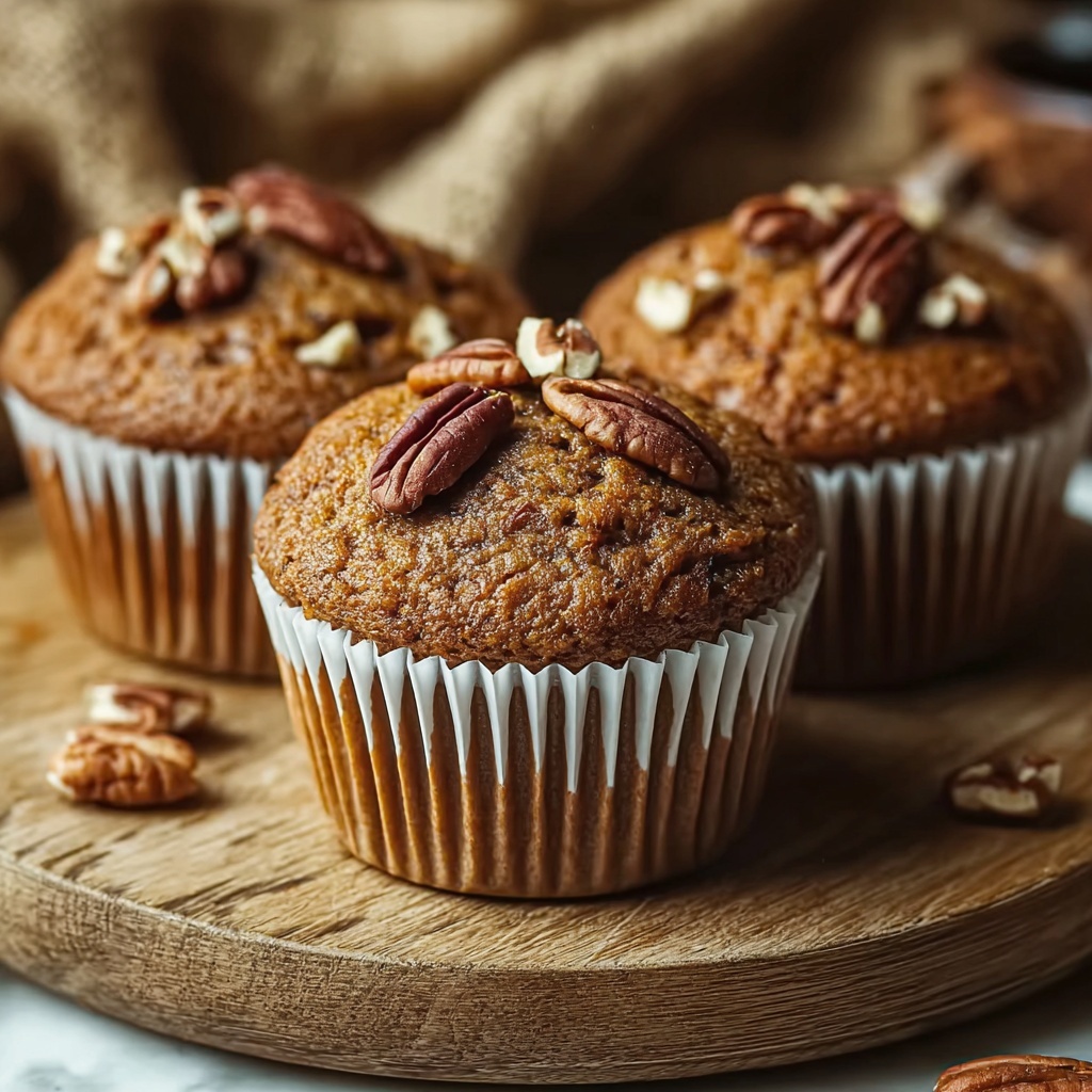 Pumpkin Pecan Muffins Recipe - Recipe Image