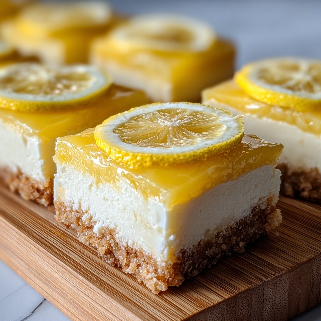 Lemon Cheesecake Bars Recipe - Recipe Image