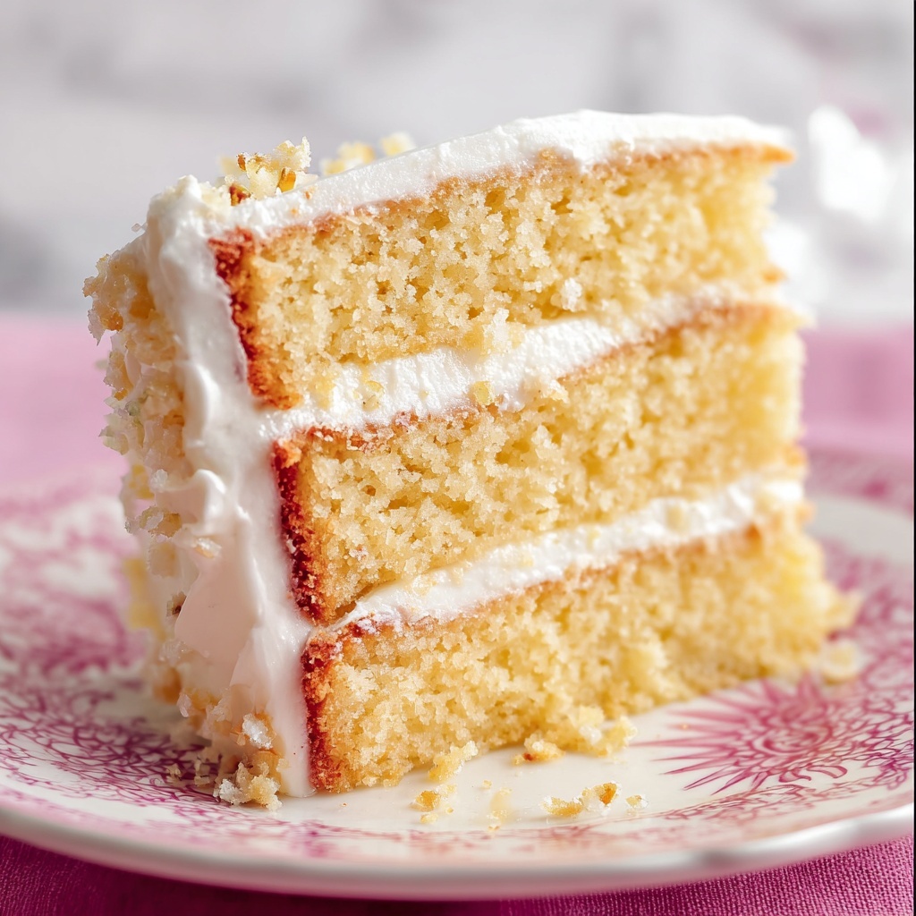 Vanilla Cake with Buttercream Frosting and Confetti Sprinkles Recipe - Recipe Image