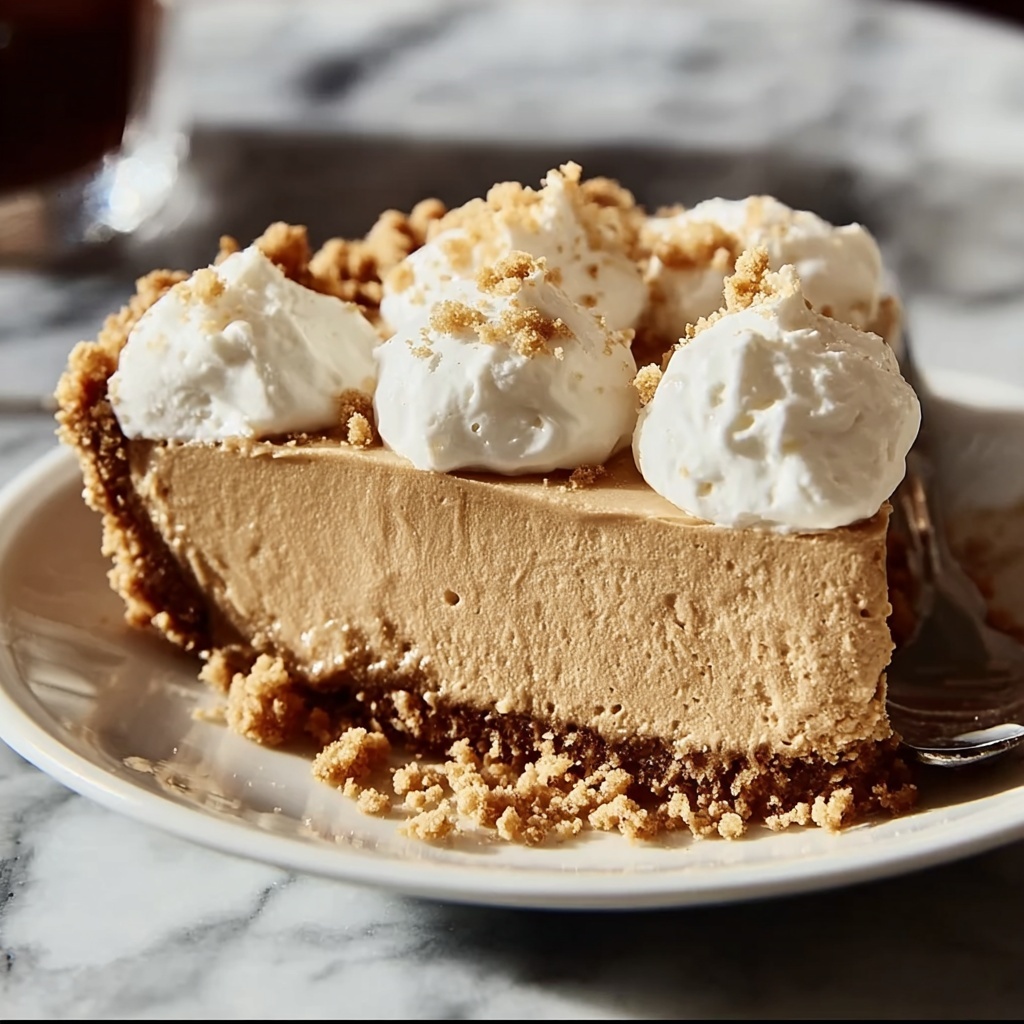 Fluffy No-Bake Peanut Butter Pie Recipe - Recipe Image
