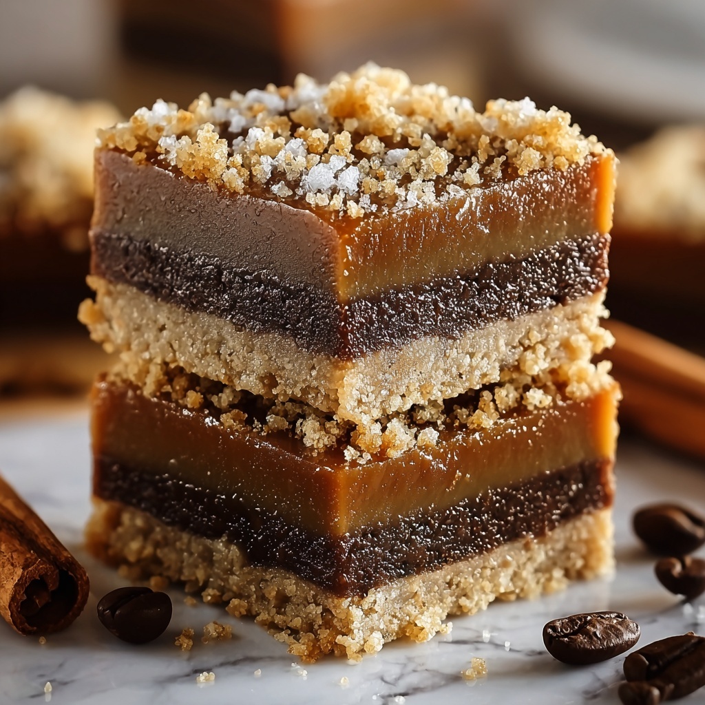 Gooey Caramel Coffee Bars Recipe - Recipe Image