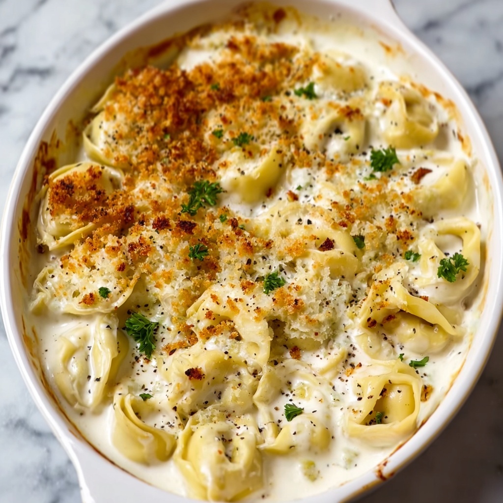 Alfredo Tortellini Bake Recipe - Recipe Image