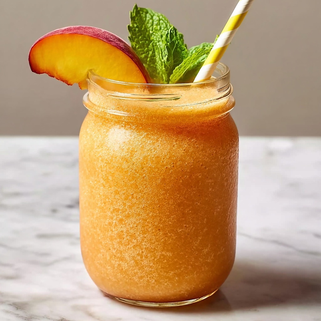 Peach Lemonade Slush Recipe - Recipe Image