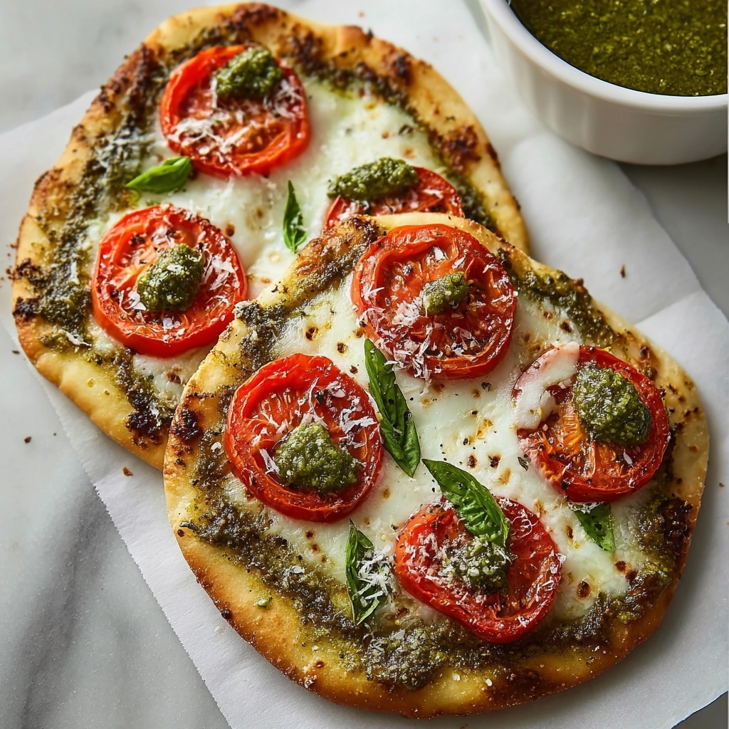 Pesto Flatbread Pizza Recipe - Recipe Image
