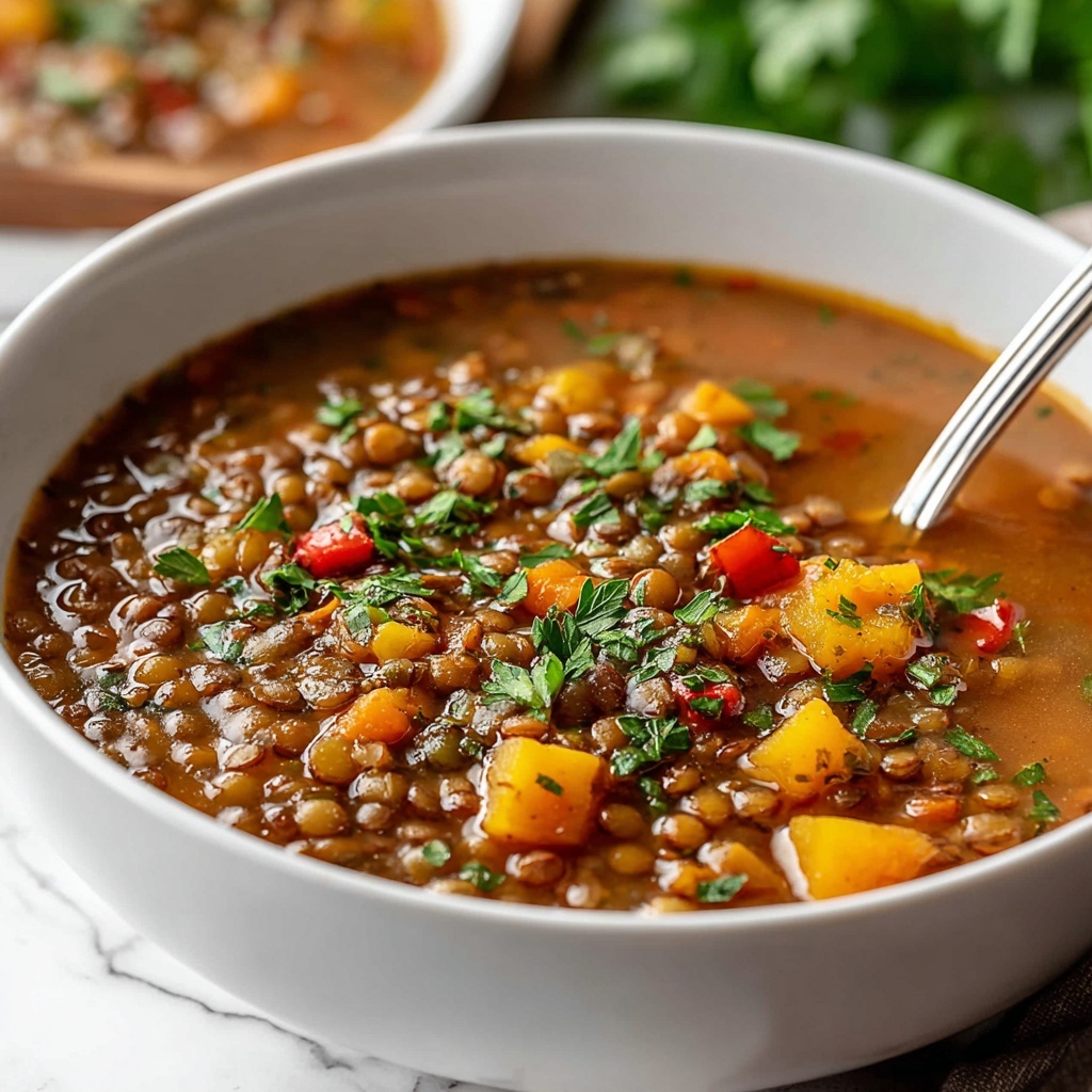 One Pot Turkey Lentil Soup Recipe - Recipe Image