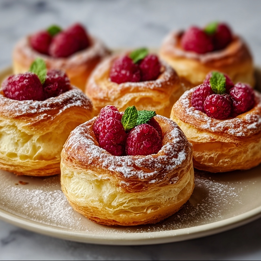 Choux Buns with Pistachio and Raspberry Filling Recipe - Recipe Image