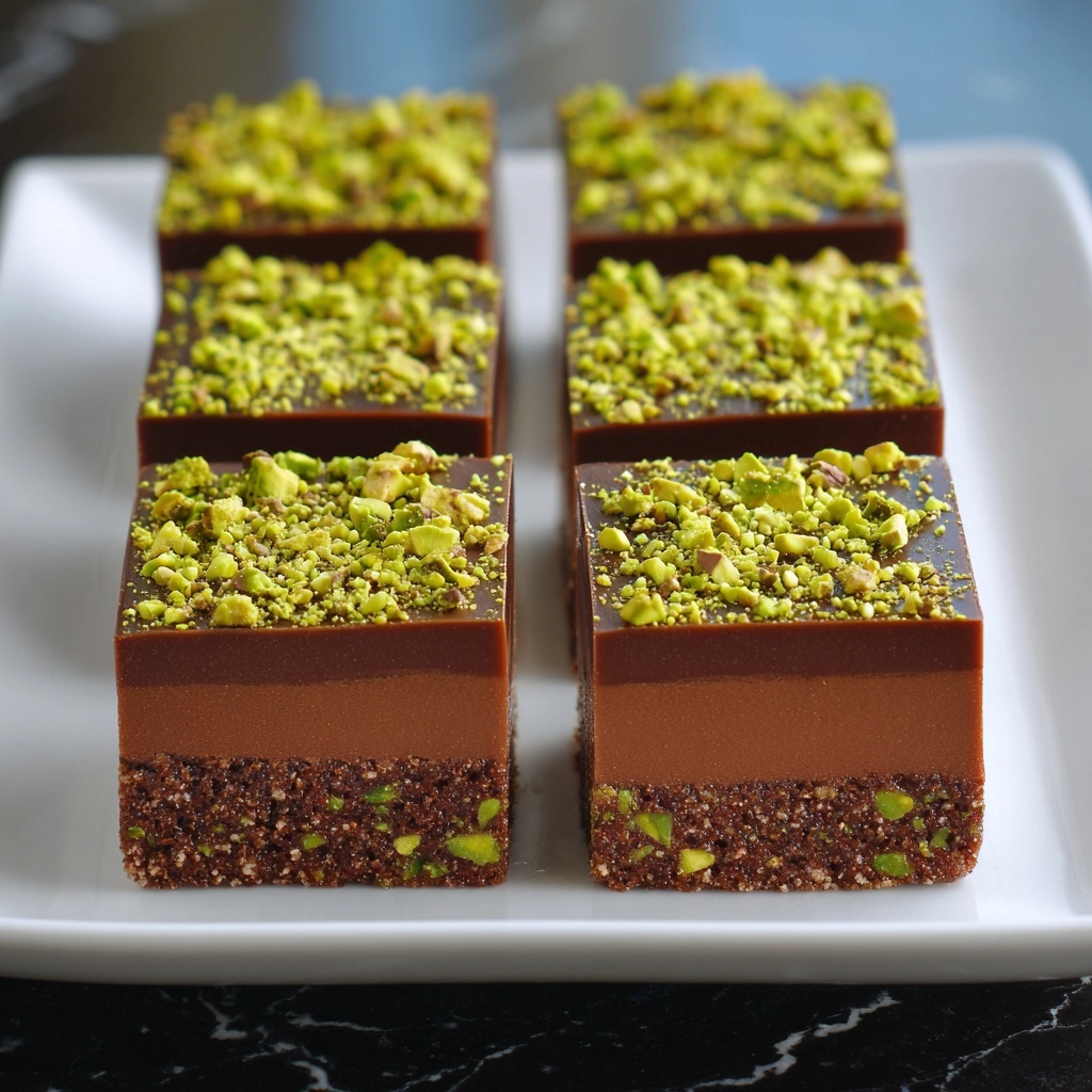 Pistachio Kunafa Brownie Recipe - Recipe Image
