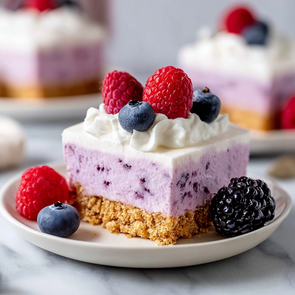 No-Bake Berry Cheesecake Recipe - Recipe Image