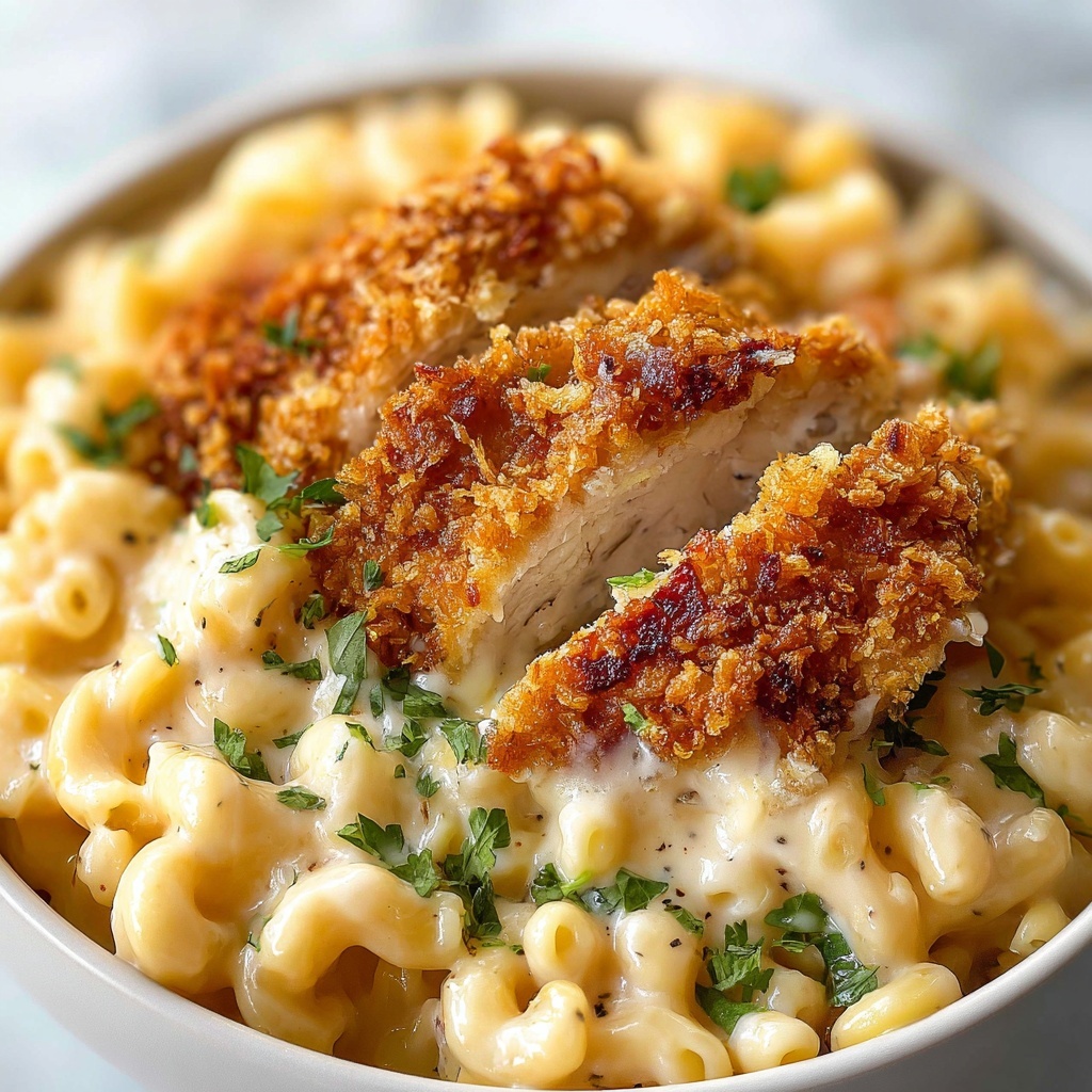 Honey Pepper Chicken Mac and Cheese Recipe - Recipe Image
