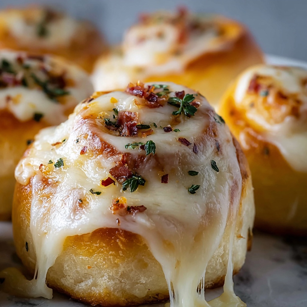 Savory Breakfast Rolls with Béarnaise Drizzle Recipe - Recipe Image