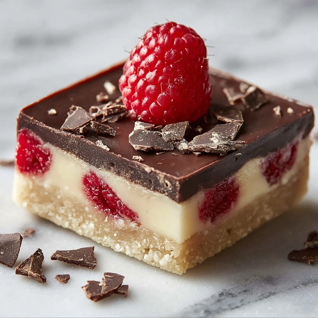 Dark Chocolate Raspberry Bars Recipe - Recipe Image