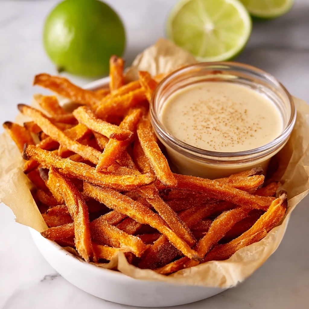 Sweet Potato Fries with Chipotle Lime Dipping Sauce Recipe - Recipe Image