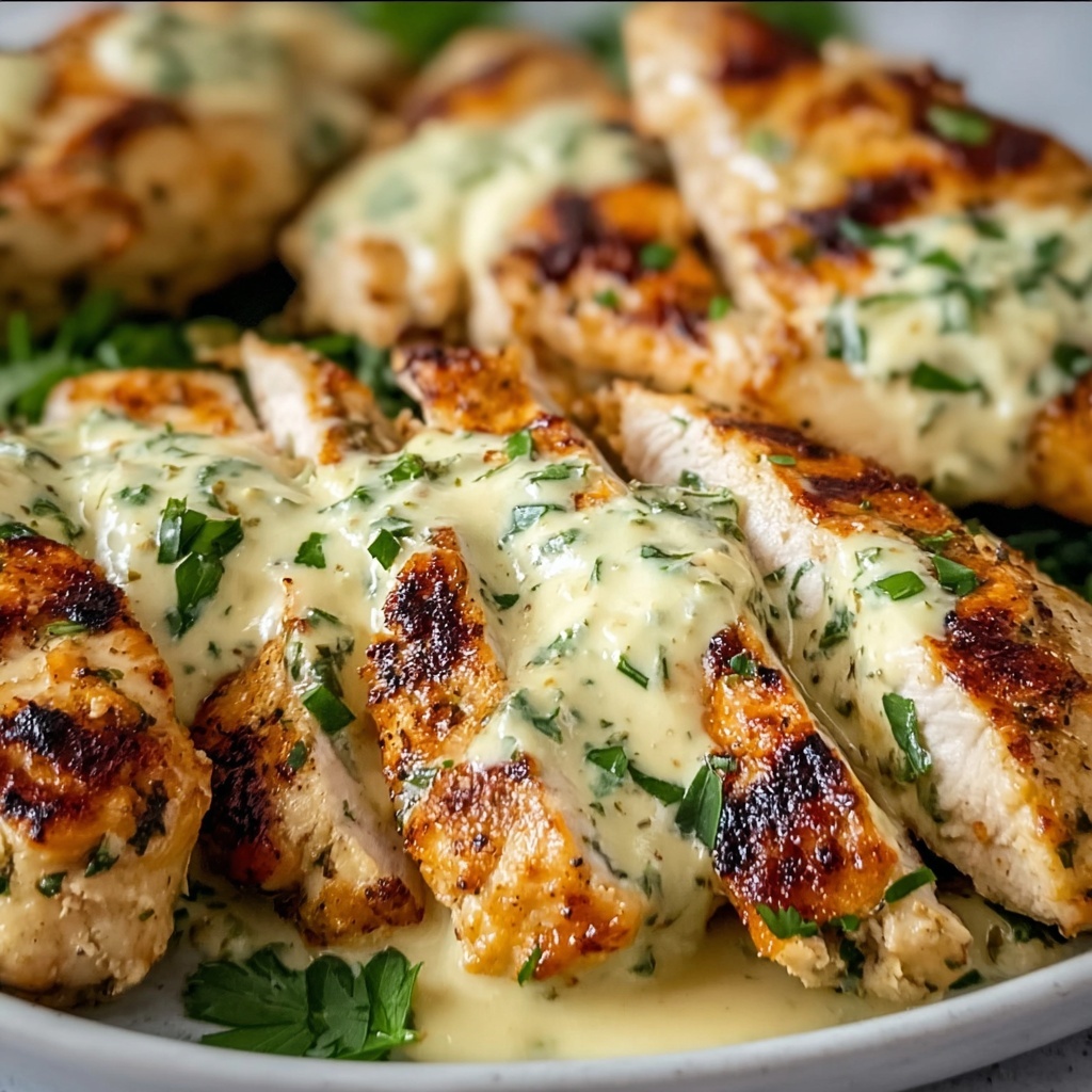 Savory Chicken Wraps with Garlic Cream Sauce Recipe - Recipe Image