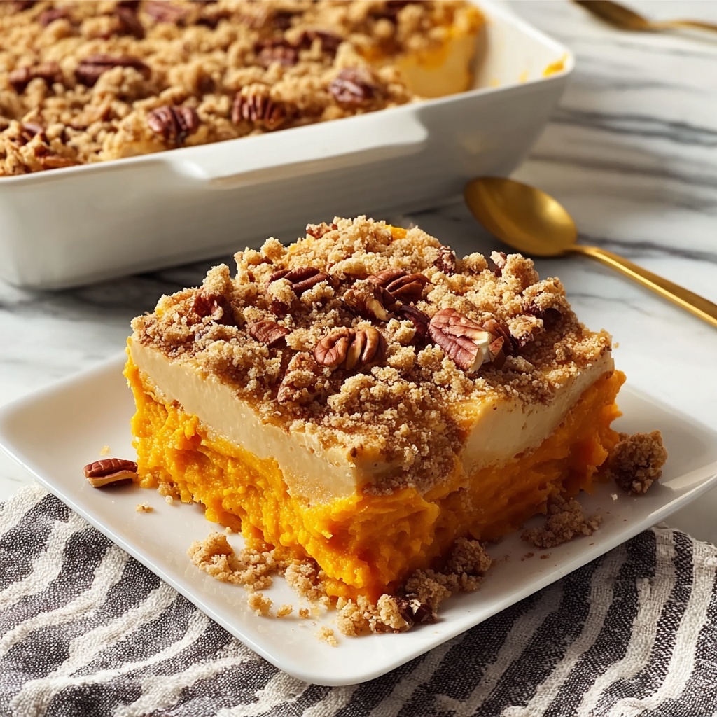 Sweet Potato Casserole with Pecan Topping Recipe - Recipe Image