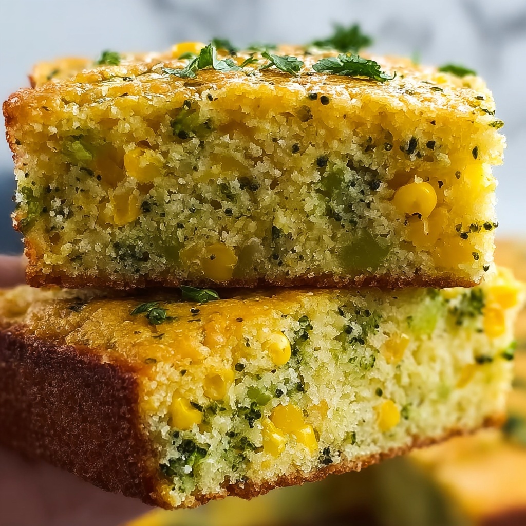 Cheesy Broccoli Cornbread Recipe - Recipe Image