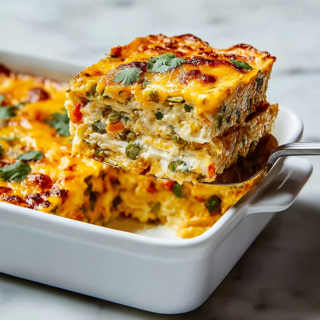 Delicious Chile Relleno Casserole Recipe - Recipe Image
