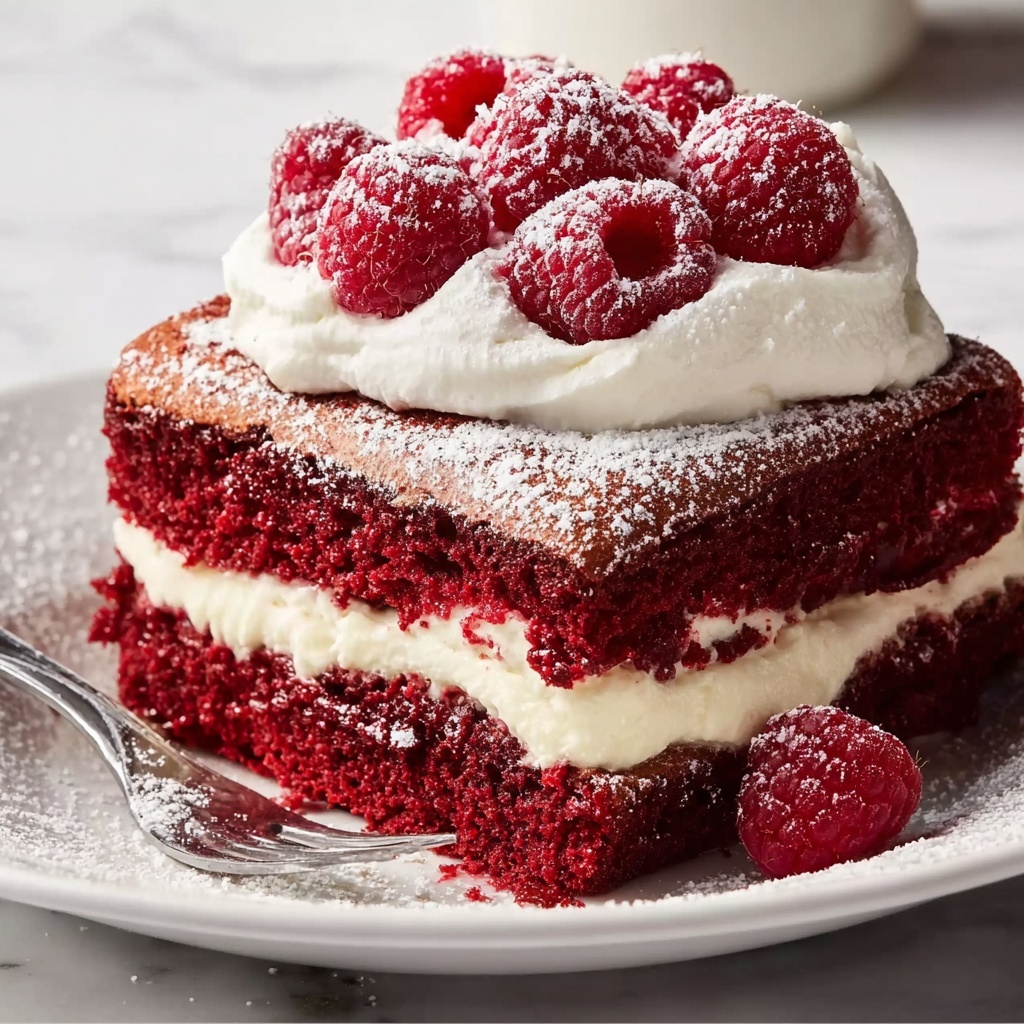 Red Velvet French Toast with Cream Cheese Drizzle Recipe - Recipe Image