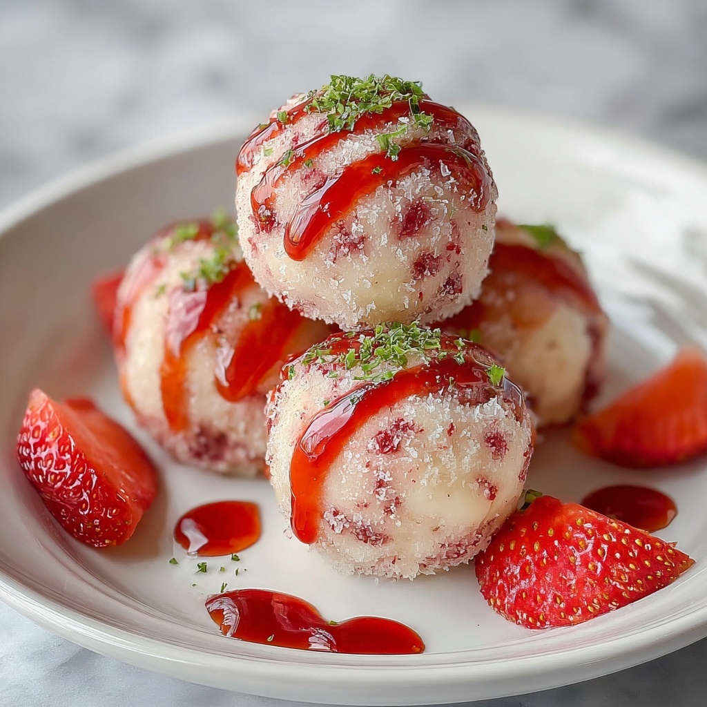 Strawberry Cheesecake Protein Balls Recipe - Recipe Image