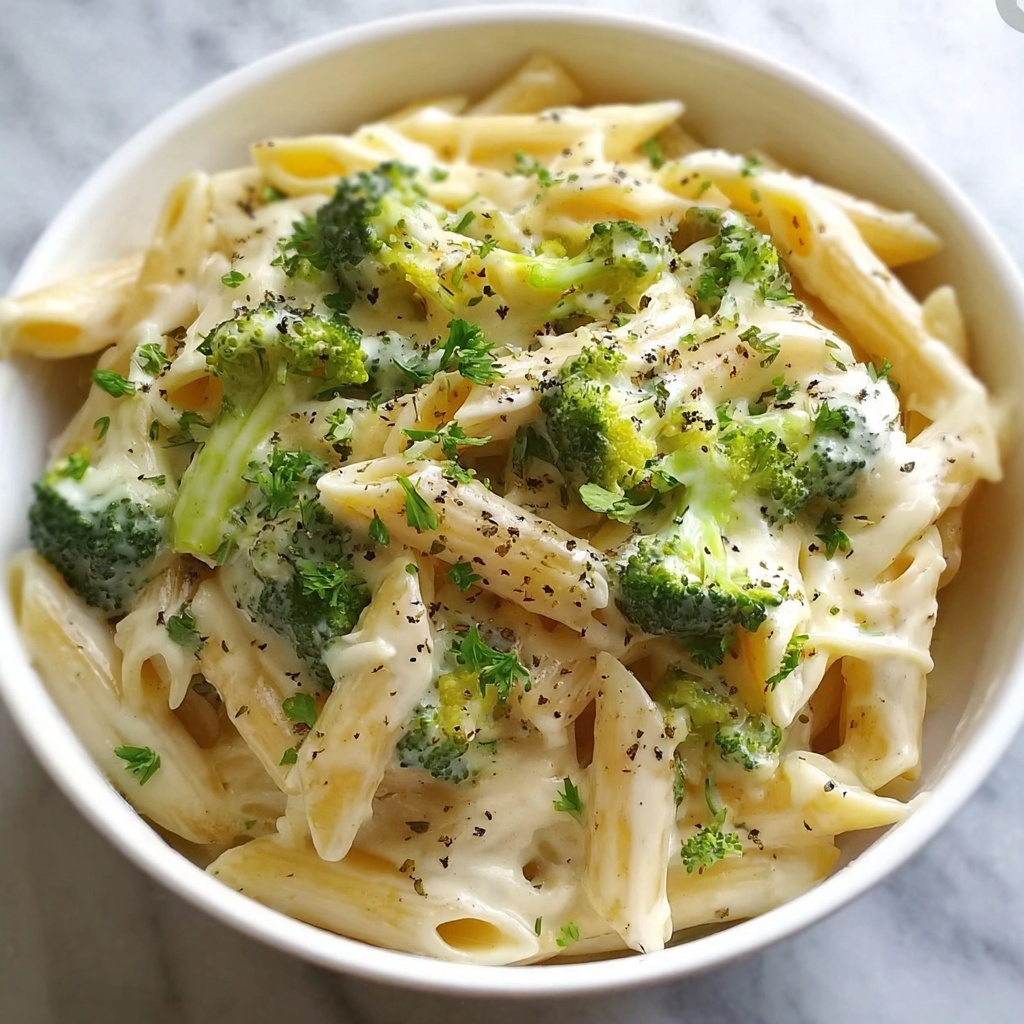 Creamy and Cheesy Broccoli Pasta Recipe - Recipe Image