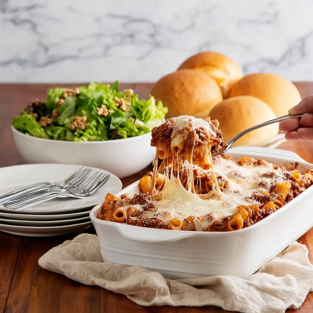 Cheesy Baked Ziti Recipe - Recipe Image
