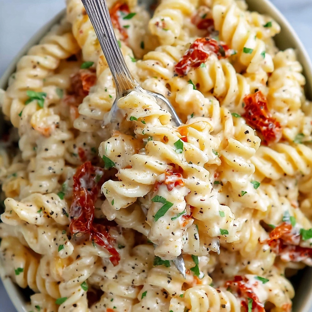 One-Pan Sundried Tomato Pasta Recipe - Recipe Image