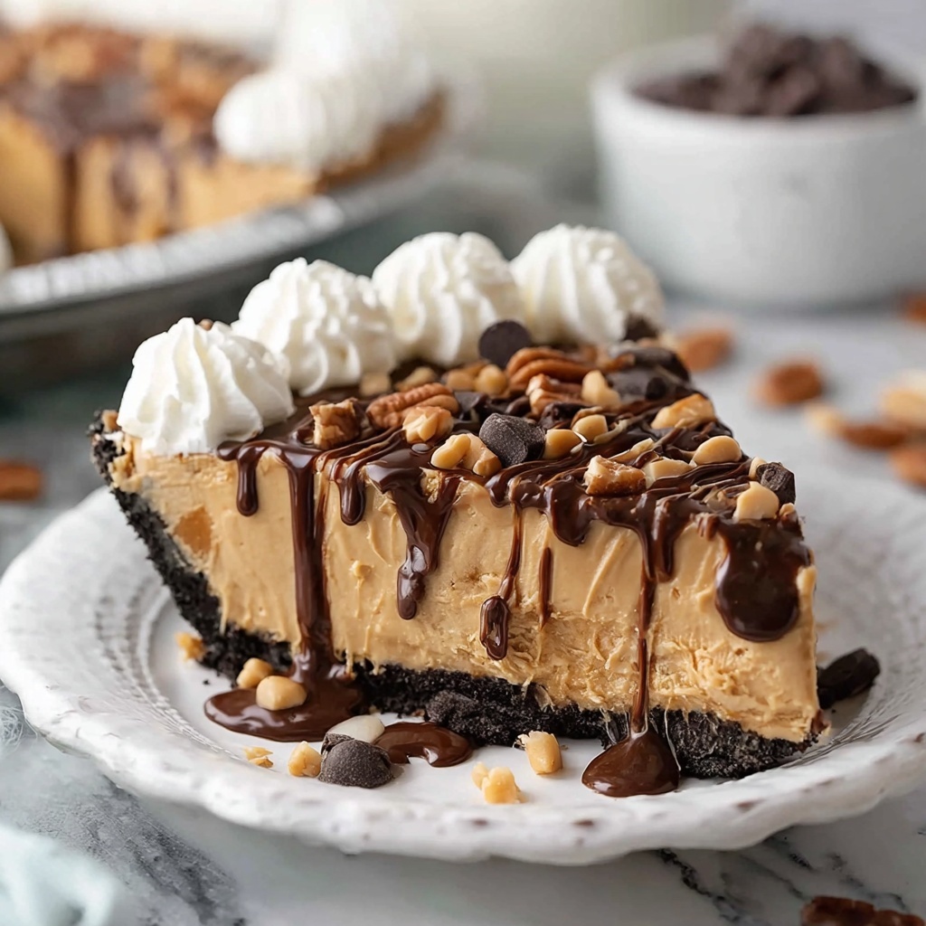 The Best Chocolate Turtle Pie Recipe - Recipe Image